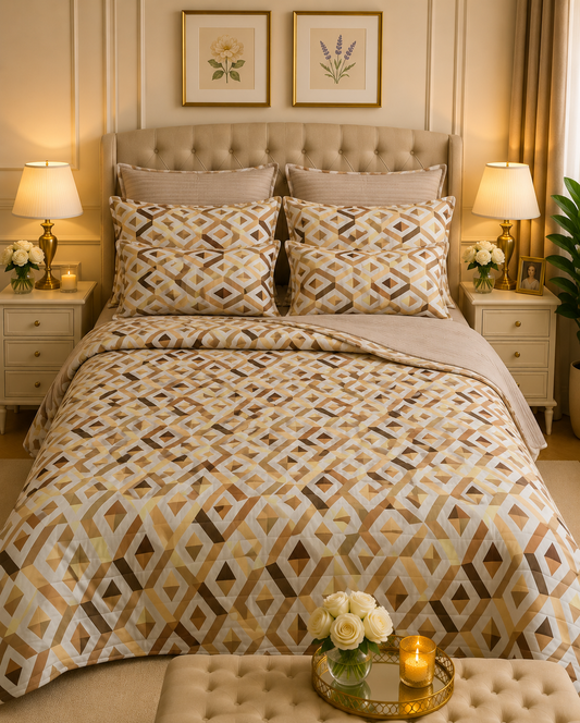 6pcs Comforter Set (Pure Cotton Stuff)