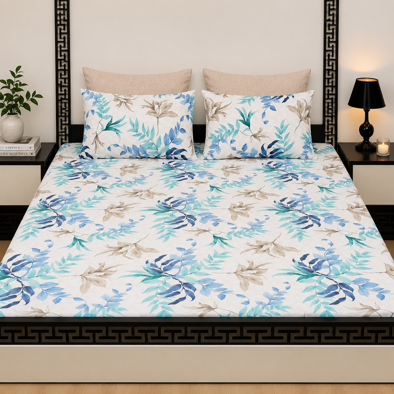 5pcs bed sheets (bed sheet+4pillow case)