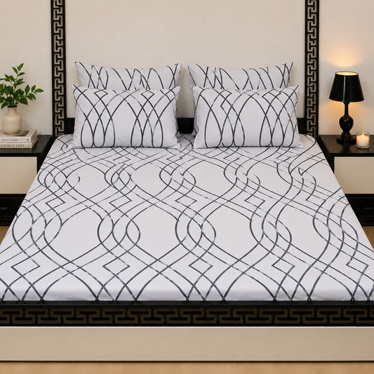 5pcs bed sheets (bed sheet+4pillow case)
