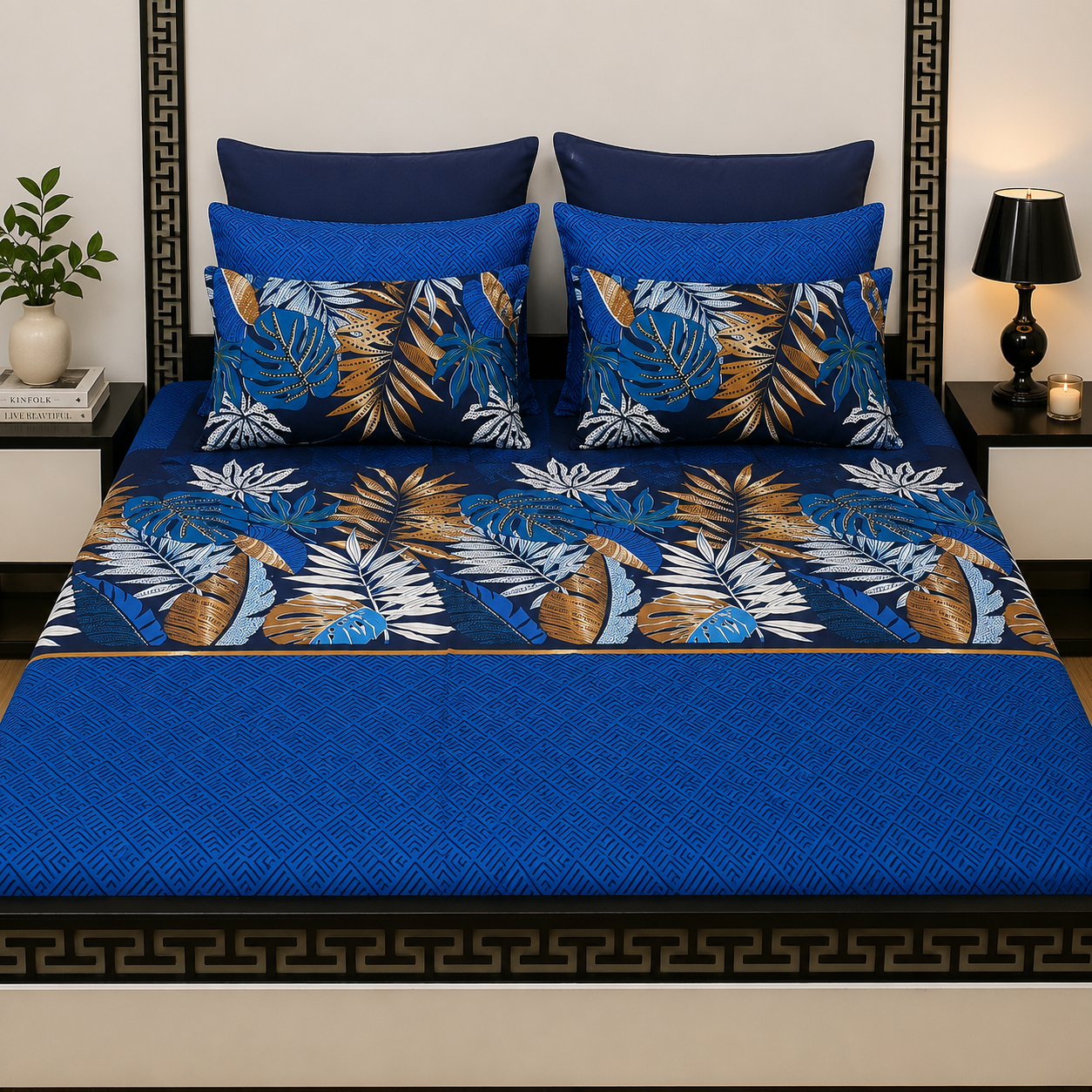 5pcs bed sheets (bed sheet+4pillow case)