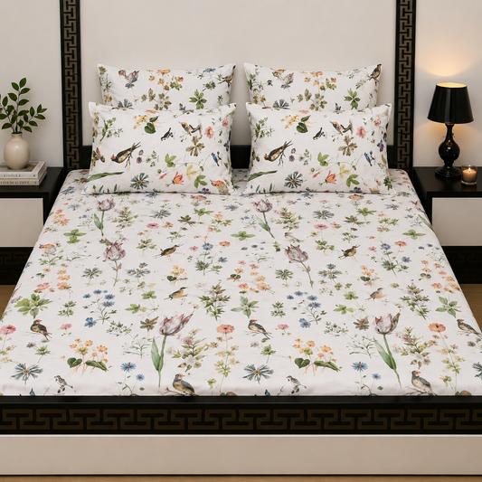 5pcs bed sheets (bed sheet+4pillow case)