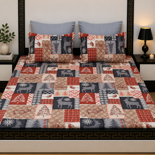 5pcs bed sheets (bed sheet+4pillow case)