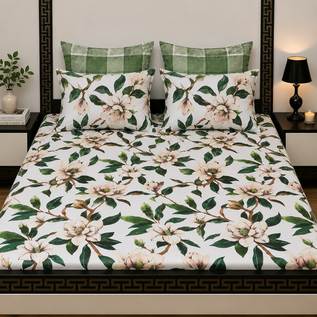 5pcs bed sheets (bed sheet+4pillow case)
