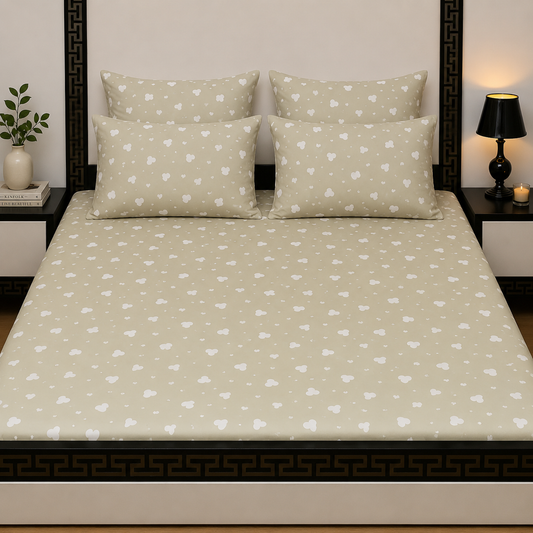 5pcs bed sheets (bed sheet+4pillow case)