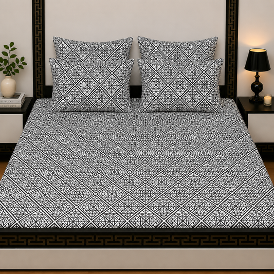 5pcs bed sheets (bed sheet+4pillow case)