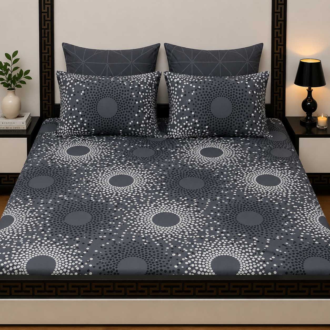 5pcs bed sheets (bed sheet+4pillow case)