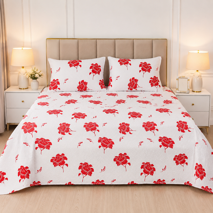 3pcs bed sheet 100% Pure Cotton King Size(96*98")