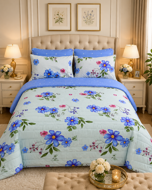 6pcs Comforter Set (Pure Cotton Stuff)
