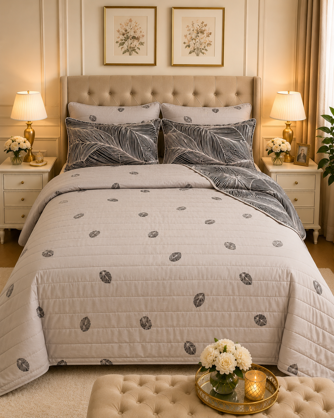 6pcs Comforter Set (Pure Cotton Stuff)