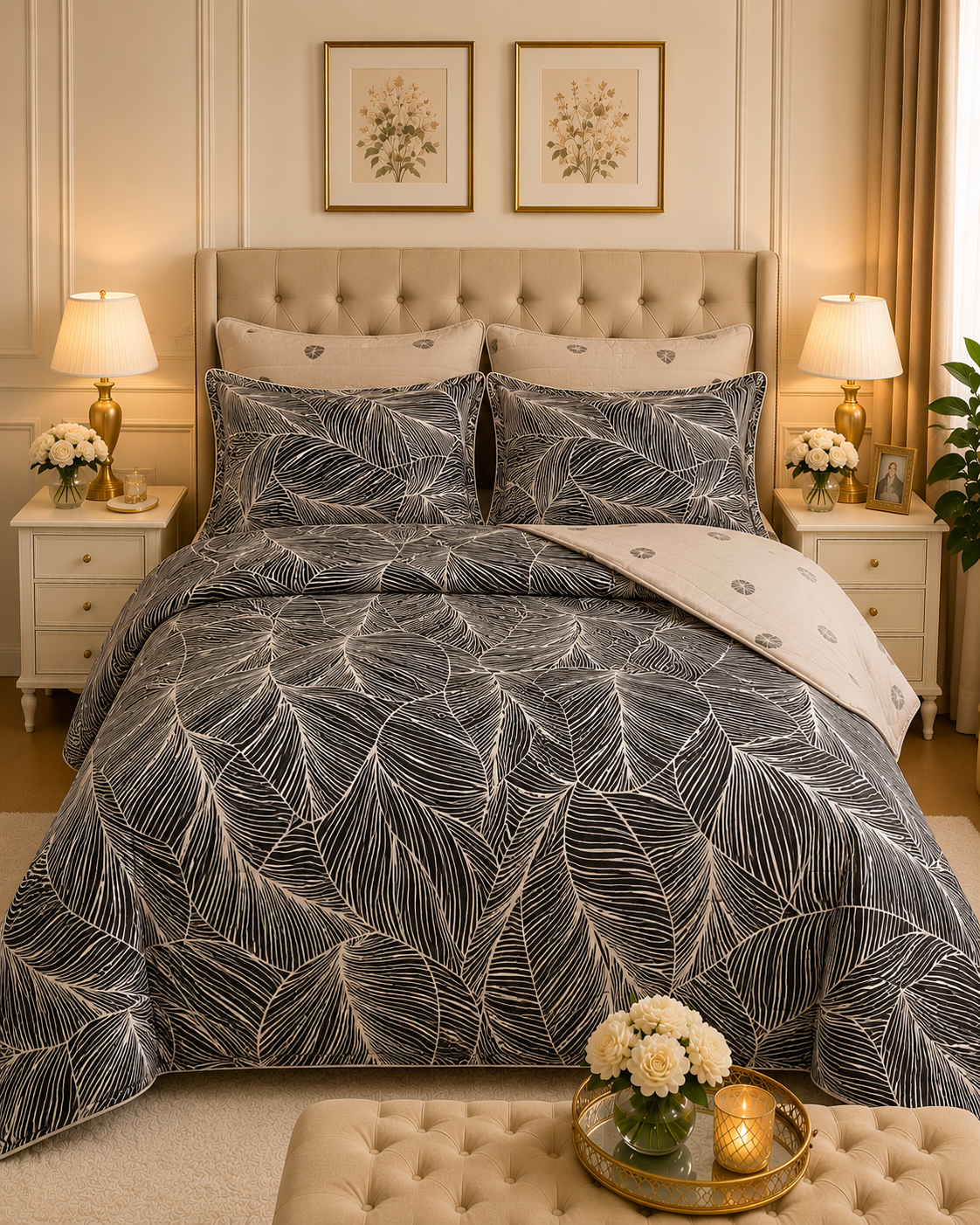 6pcs Comforter Set (Pure Cotton Stuff)