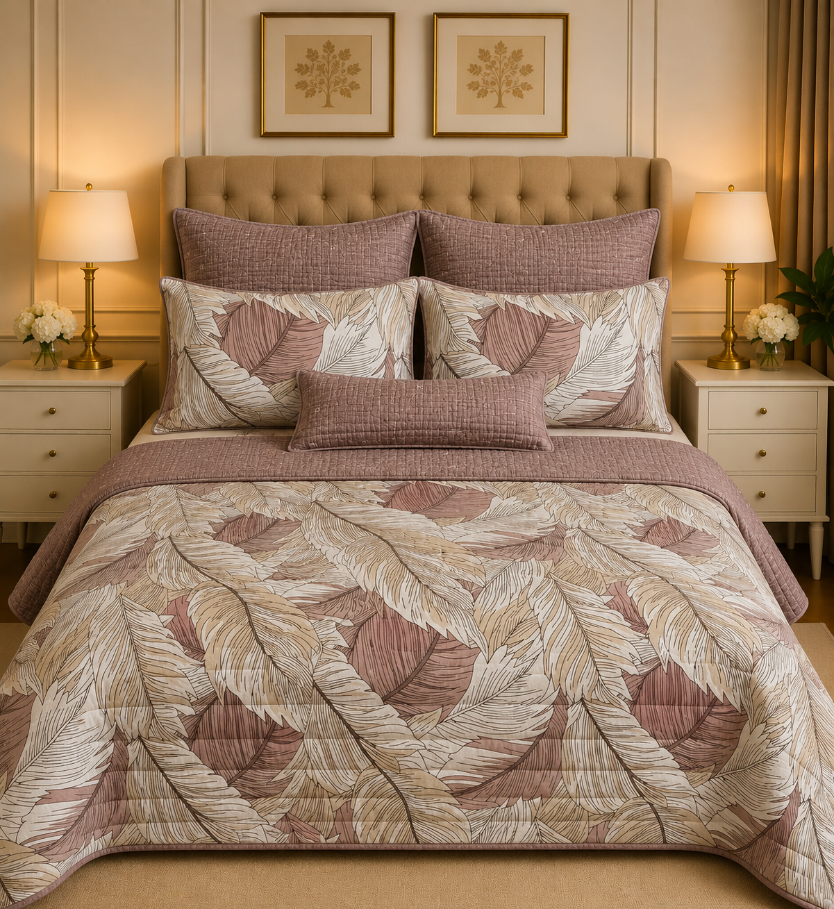 6pcs Comforter Set (Pure Cotton Stuff