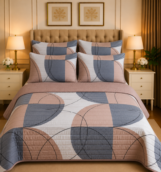 6pcs Comforter Set (Pure Cotton Stuff