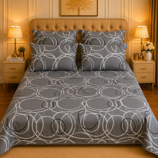 5pcs bed sheets (bed sheet+4pillow case)
