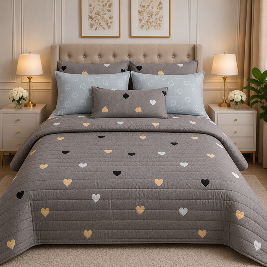 6pcs Comforter Set (Pure Cotton Stuff)
