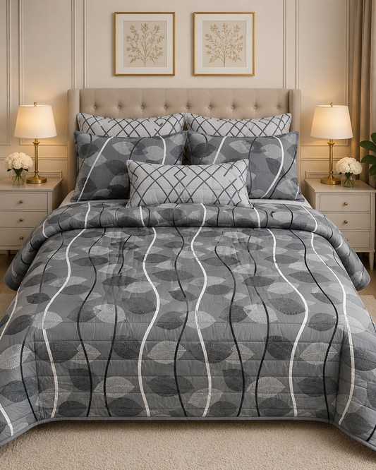 6pcs Comforter Set (Pure Cotton Stuff) (