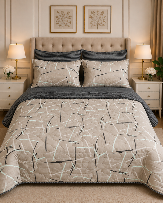 6pcs Comforter Set (Pure Cotton Stuff