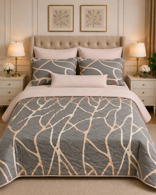 6pcs Comforter Set (Pure Cotton Stuff)