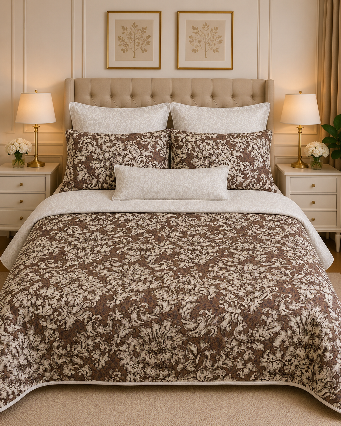 6pcs Comforter Set (Pure Cotton Stuff)