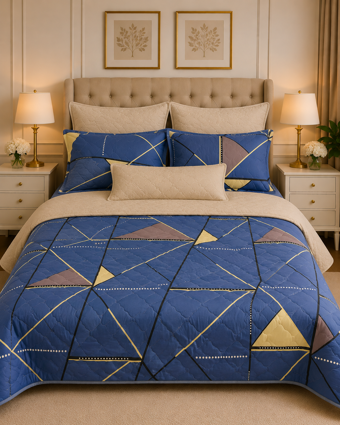 6pcs Comforter Set (Pure Cotton Stuff)