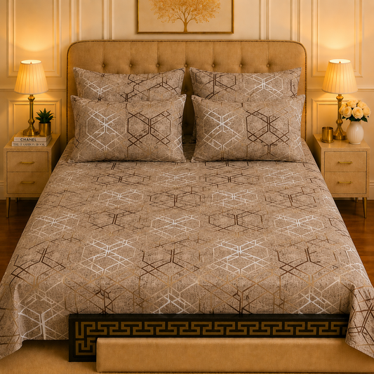 5pcs bed sheets (bed sheet+4pillow case)