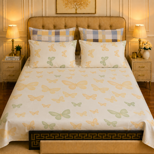 5pcs bed sheets (bed sheet+4pillow case)