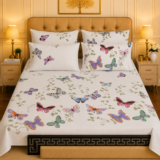 5pcs bed sheets (bed sheet+4pillow case)
