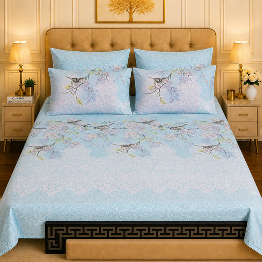 5pcs bed sheets (bed sheet+4pillow case)