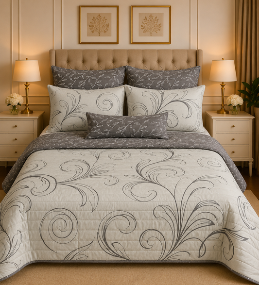 6pcs Comforter Set (Pure Cotton Stuff)