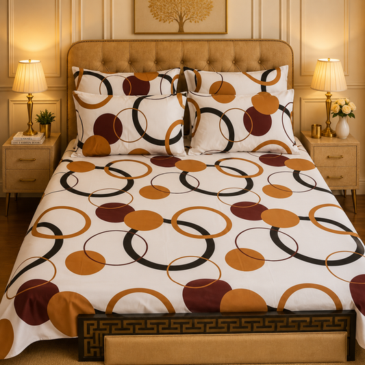 5pcs bed sheets (bed sheet+4pillow case)