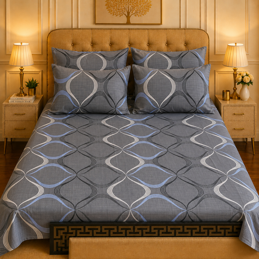 5pcs bed sheets (bed sheet+4pillow case)