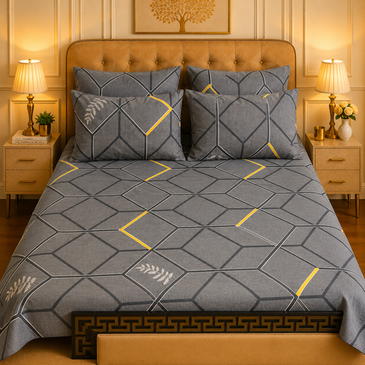 5pcs bed sheets (bed sheet+4pillow case)