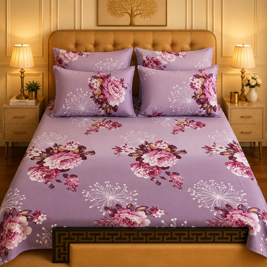 5pcs bed sheets (bed sheet+4pillow case)
