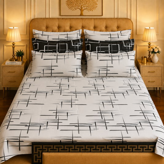 5pcs bed sheets (bed sheet+4pillow case)