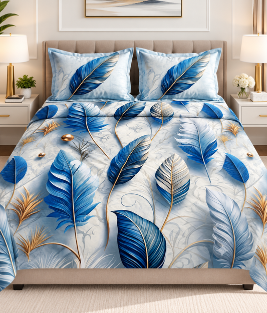 3PCS Crystal Cotton Digital Bed Sheet Collection