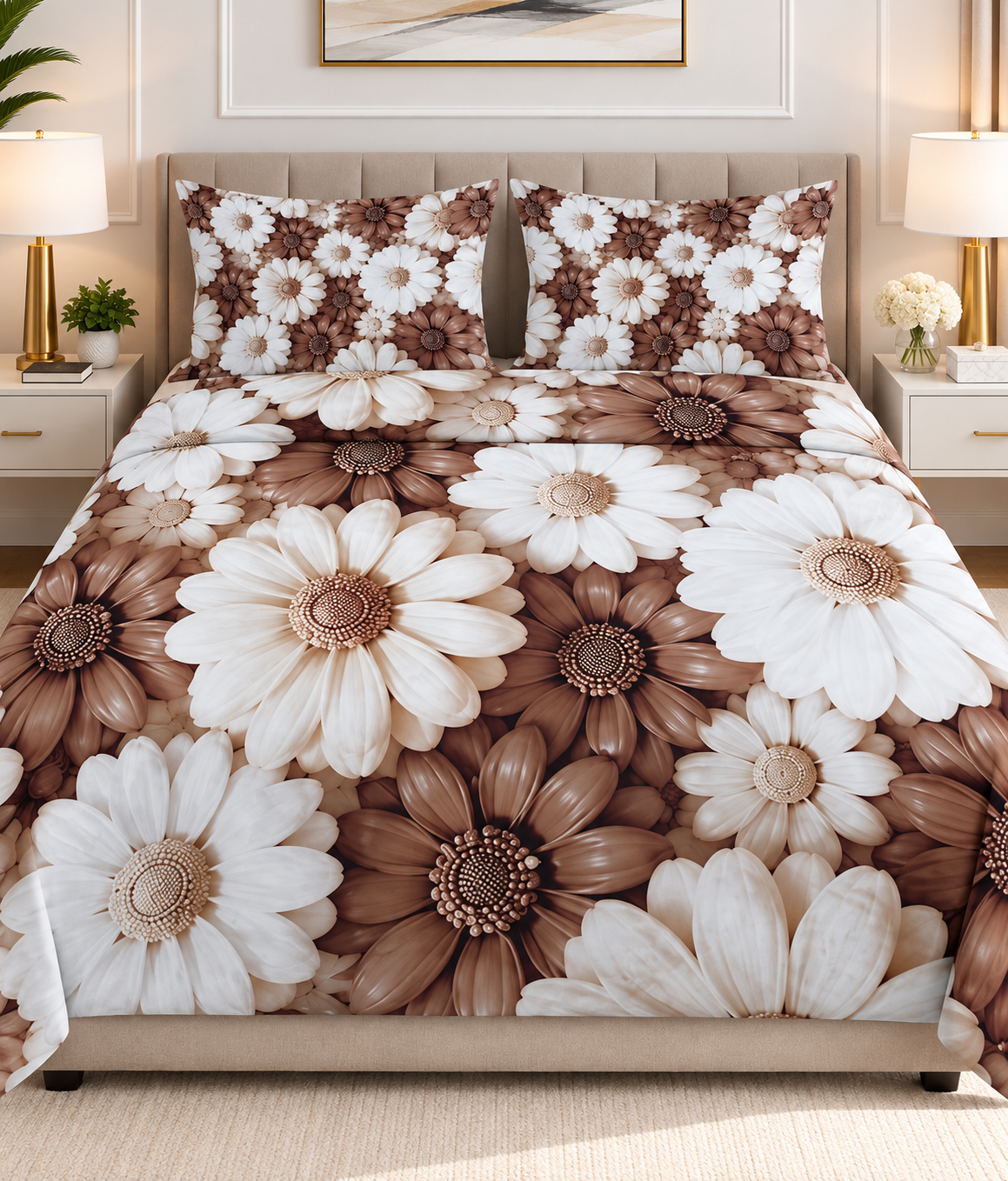 3PCS Crystal Cotton Digital Bed Sheet Collection