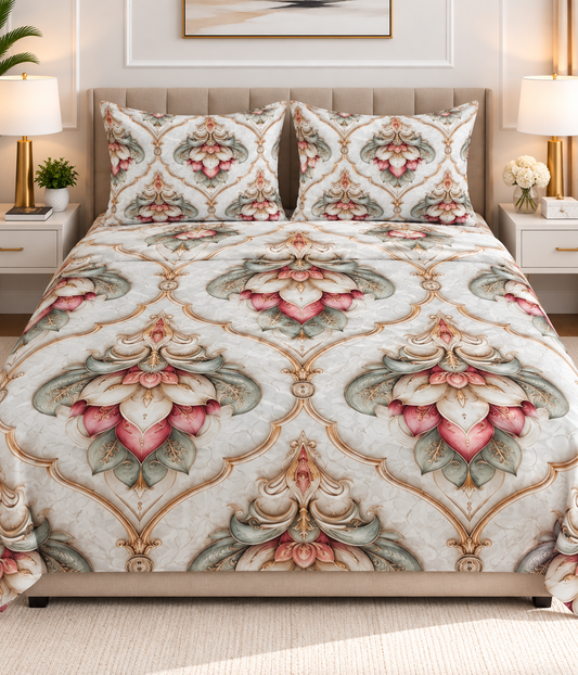 3PCS Crystal Cotton Digital Bed Sheet Collection