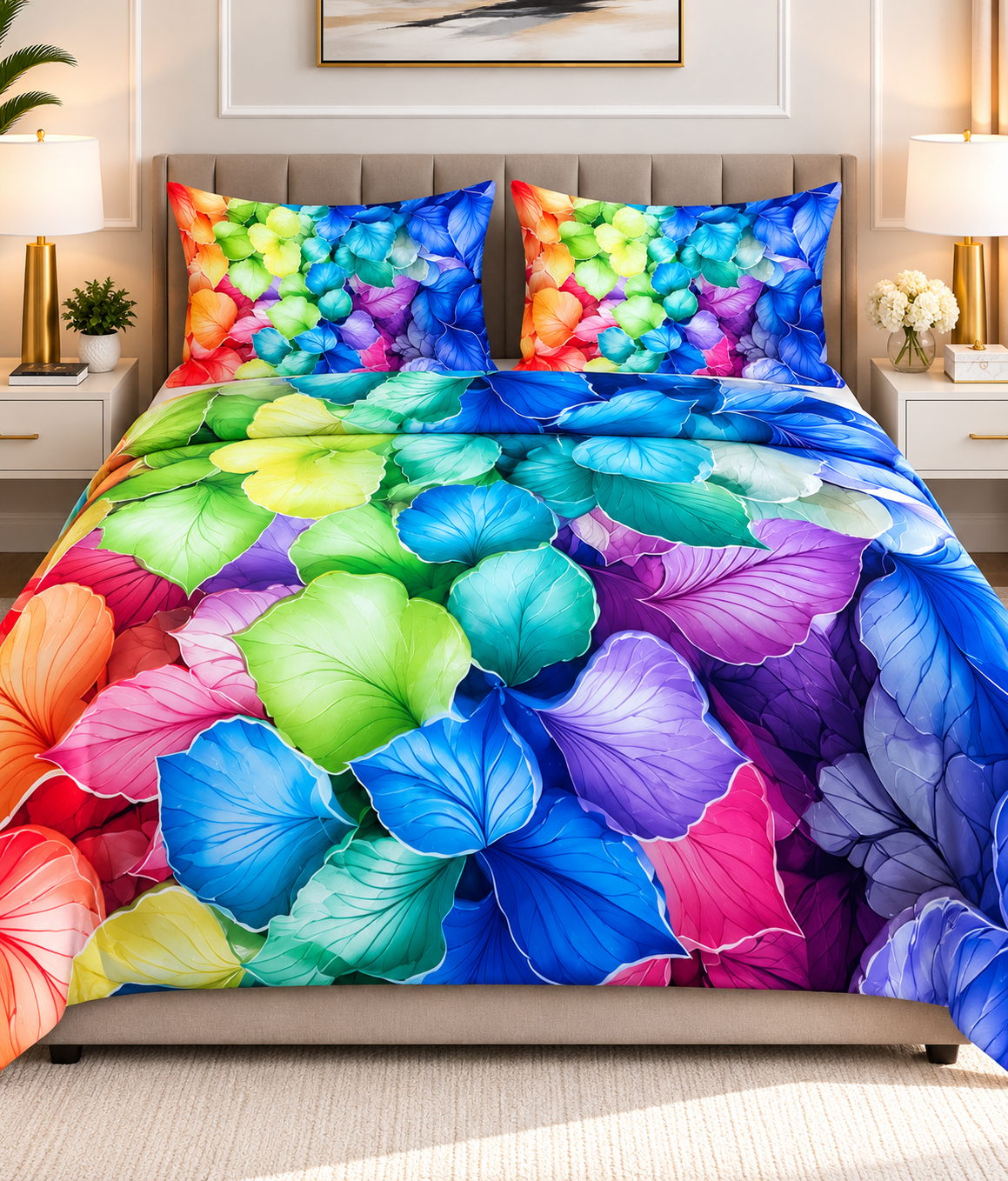 3PCS Crystal Cotton Digital Bed Sheet Collection
