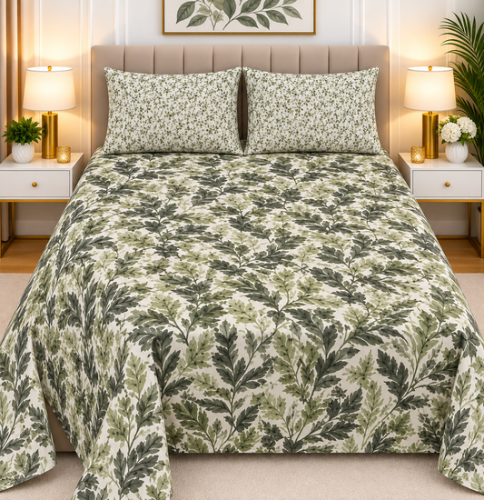 3pcs bed sheet 100% Pure Cotton King Size(96*98")