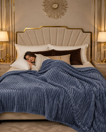 Ultra Soft Emb Fleece Blanket