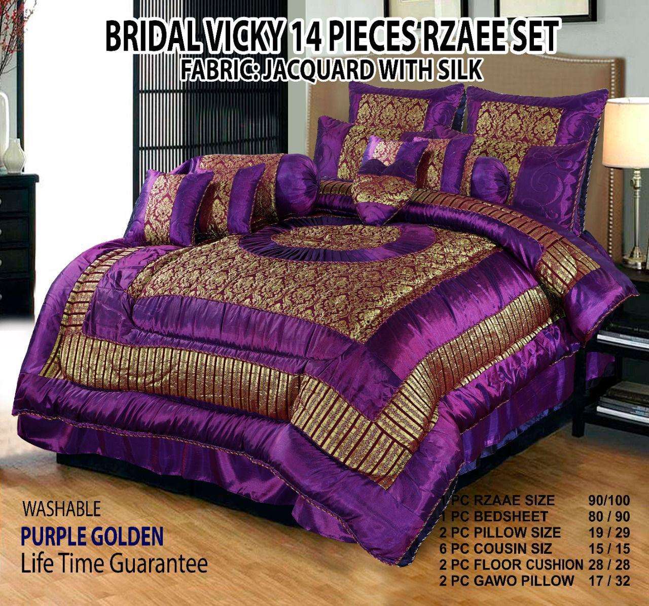 14Pcs Bridal Set Silk Jacquard - Scented Whiispers