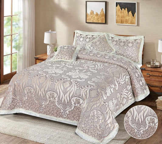5pcs Bed Spread (Jacquard) - Scented Whiispers
