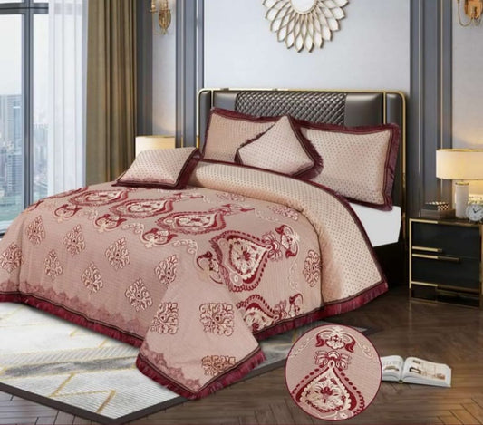 5pcs Bed Spread (Jacquard) - Scented Whiispers