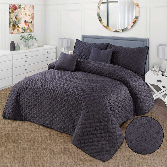 5pcs Bed Spread Organic Cotton Jacquard - Scented Whiispers