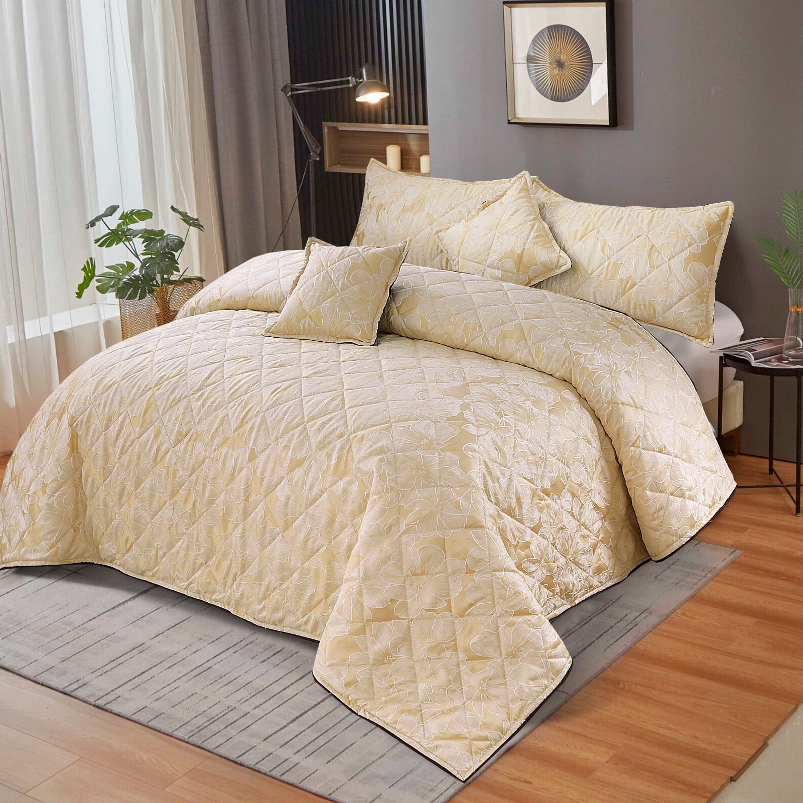 5pcs Bed Spread (Palachi Jacquard) - Scented Whiispers