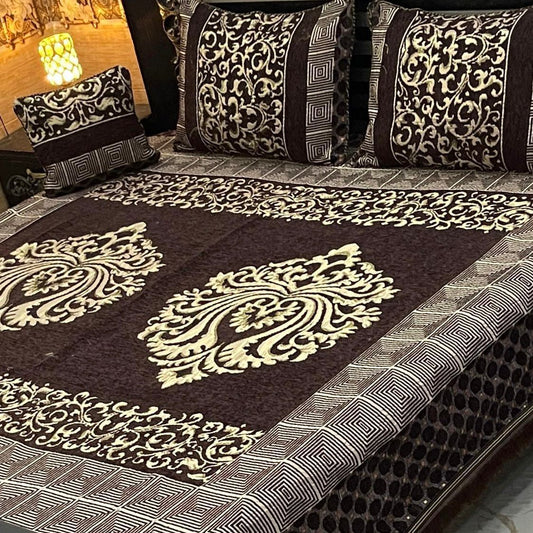 4pcs Bed Sheet Set Velvet Jacquard - Scented Whiispers