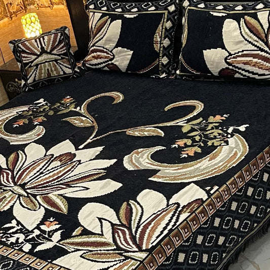 4pcs Bed Spread Velvet jacquard - Scented Whiispers