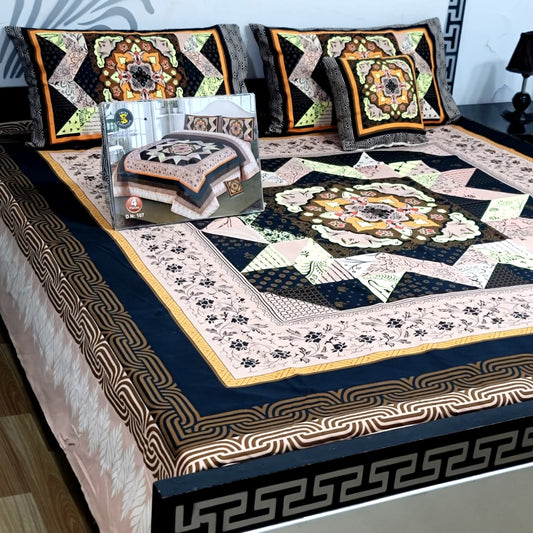 4pcs Bed Sheet Digital Print