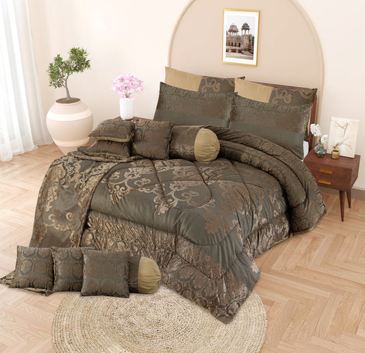 14Pcs Bridal Set plush Jacquard Set