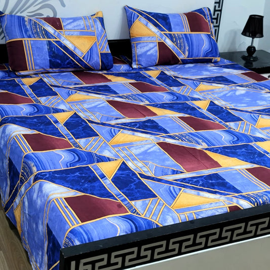 3pcs Bed Sheet Crystal Cotton