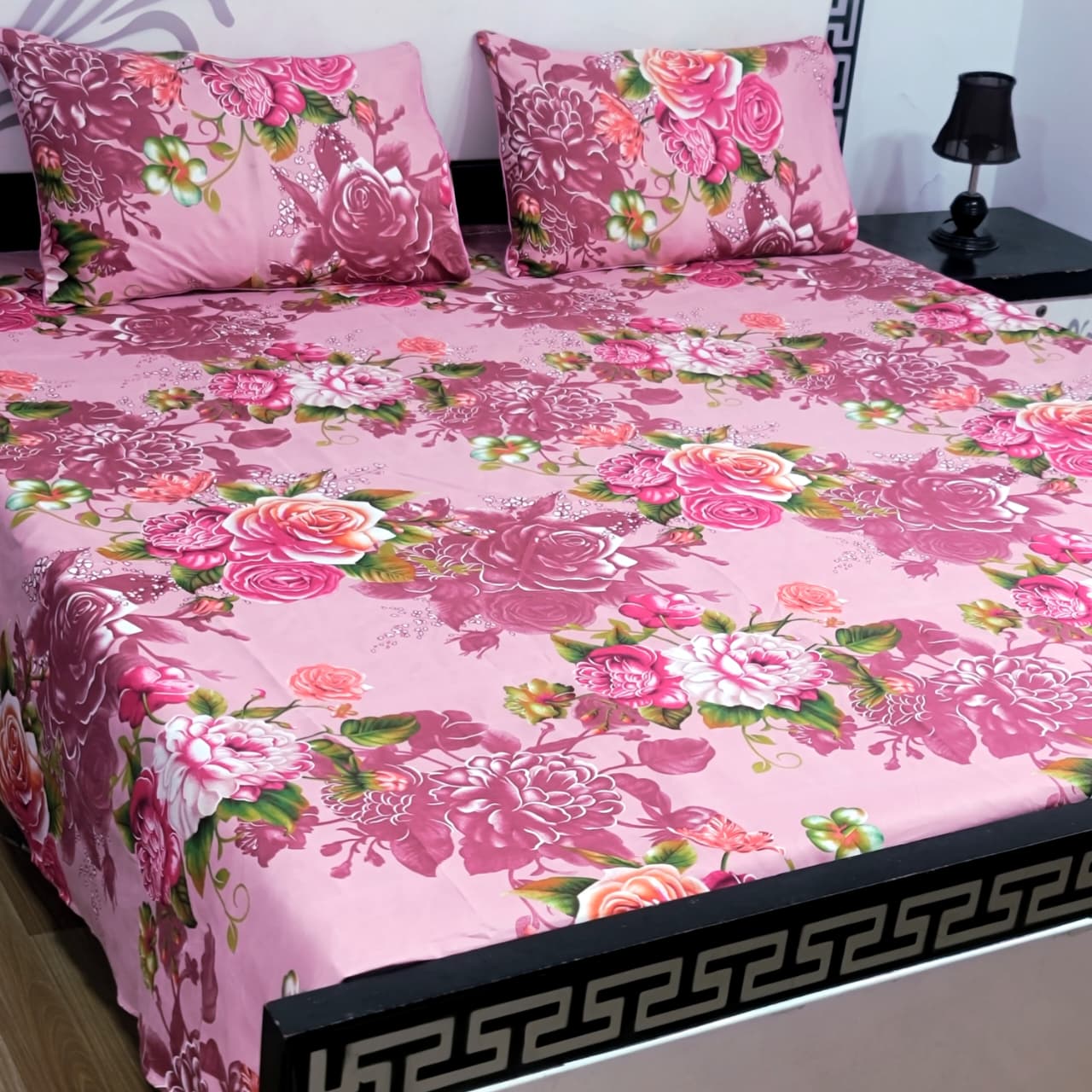 3pcs Bed Sheet Crystal Cotton